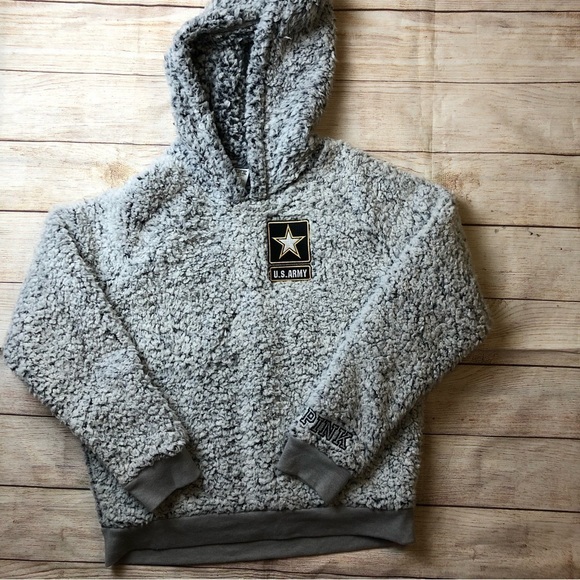 PINK Victoria's Secret Tops - VS Pink Army Sherpa